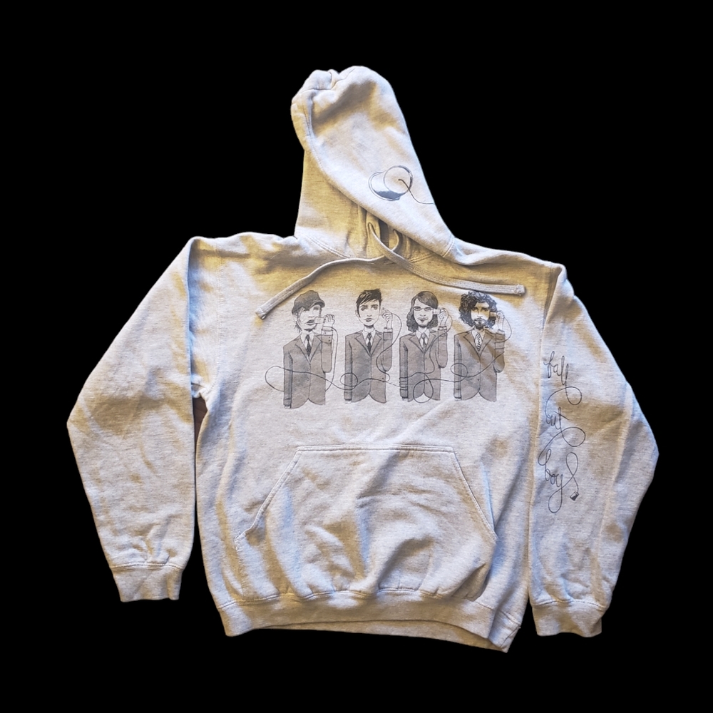2009 Believers Never Die Tour Fall Out Boy Hoodie, Grey Size Small